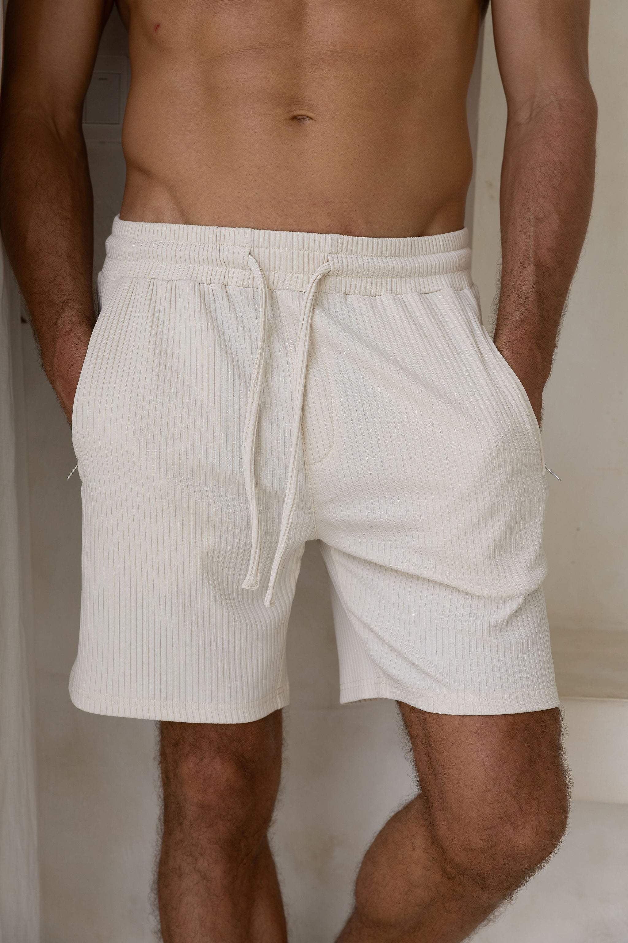 Arezzo Pleat Shorts - Ecru